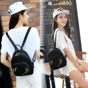 Fashionable Small Travel Backpack Womens Lightweight Waterproof Oxford Cloth Bag Multi-Functional Student Bookbag Casual Style