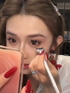 Stempel Bulu Mata Instan Anti Keringat Stampel Eyeliner Waterproof Makeup Tahan Lama Bulu Mata Palsu Natural