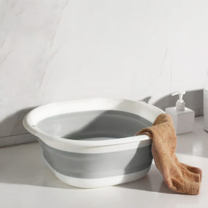 กะละมัง ดิฉันแซ่บ้าน กะละมังพับได้ กะละมังซิลิโคนอเนกประสงค์ กะละมังแบบพกพา คุณสมบัติของกะละมังพับได้