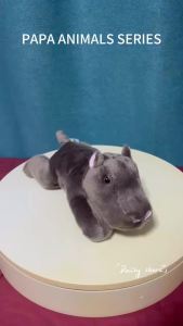 25cm Forest Animal Plush Toy Cute Crocodile Salamander Big-eared Fox Rhinoceros Hippopotamus Dolls Simulated Jungle Animals