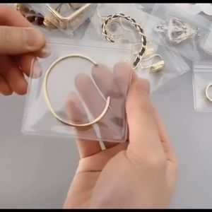 PVC Zipper Bag Jewellery Bag Jewelry Mini Zip Lock Bag Transparent Ziplock Bag Earring Storage Beg 透明 首飾收納袋