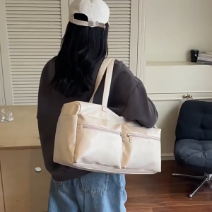 MOUSSON  กระเป๋าเดินทางPUขนาดใหญ่พร้อมช่องเก็บของหลายช่องสำหรับฟิตเนสและทริปสั้นๆ