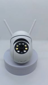 CCTV V380 PRO Kamera Lensa Ganda V380 PRO Kamera IP PTZ Wifi Nirkabel Kamera CCTV Luar Ruangan Tahan Air Warna