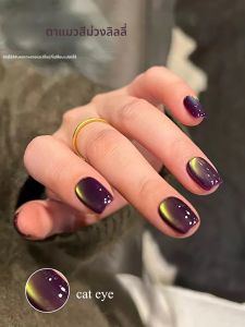 ยาทาเล็บเจลแม่เหล็ก WS 2025 สีบลูเบอร์รี่ใหม่ ช่วยให้เล็บขาวขึ้น พร้อมเม็ดแก้วสีม่วงองุ่น เนื้อเจลประกายมุก ผงแม่เหล็กสำหรับตกแต่งเล็บ