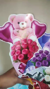 🎁 Lucsmart Bouquet Inspired Chocolate Gifts Holder Celebrate Valentines Day with the Lucsmart Bouquet Inspired Chocolate Gifts Holder. This unique holder features a red teddy bear and roses adding a touch of charm to your gift. Perfect for spreading