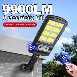 Powerful 9900LM LED Solar Light Motion Sensor Super Bright Solar Powered Street Lamp Outdoor Waterproof  Garden Yard Wall Lights