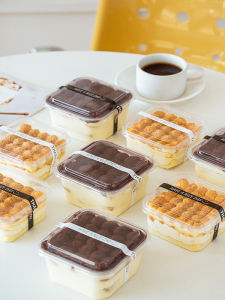 Square Transparent Covered Disposable Baking Sweet Box