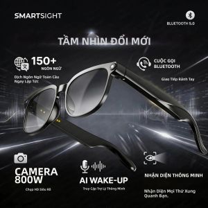 GUHUAVMI | Kính Camera Video Đeo Được Bluetooth 5.4 Trợ Lý AI Rảnh Tay Chống Nước IP65 Kính Thông Minh Với Hai Mic Cho Cuộc Gọi Âm Thanh & Video