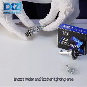 【Gr.s】2 x H7 ชุดไฟหน้า LED 80W 10000LM หลอดไฟสูงและต่ำ 6000K สีขาว IP 68 กันน้ำ