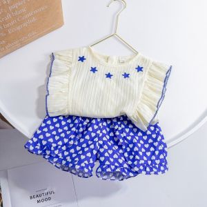 Tagkita | Summer Thin Sleeveless Girls Clothing Set 2 Pieces