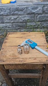 Khớp Nối Nhanh 3/8 Ren 17 (G3/8) Full INOX Đầu Cái Tự Gài Đầu Đực Chống Xoắn Gắn S.úng Hoặc Dây Máy Rửa Xe Ren 17
