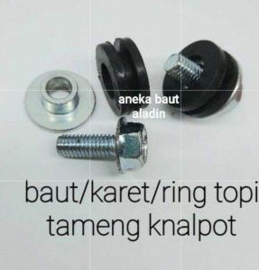 baut tameng knalpot isi 2set