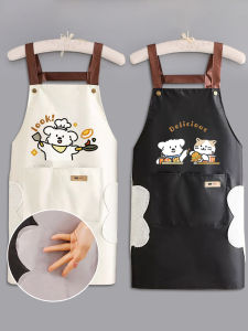 Adorable Cartoon Dog Apron Womens Kitchen Use Oil Resistant Waterproof New 2025 Stylish Design Home Utility Cleaning Tool