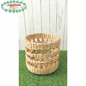 Cover Pot Cover Eceng Gondok Motif Storage Hiasan Pohon Hiasan Rumah