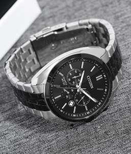 Đồng Hồ Nam Citizen AN8212-54E Quartz Size 42 Chronograph Black