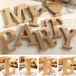 AMK Wooden Letter Freestanding Blocks ABC Party Wedding  Wall Decoration  英文字母婚礼道具摆件 Huruf Tulisan  Kayu DIY Party Decor