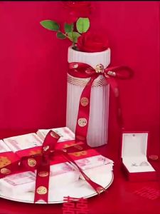 1 CUỘN Dây ruy băngTết 22 MÉT Năm mới Happy New Year màu Đỏ/Xanh Lá/Gold bản 1cm/2cm/25cm QT2007