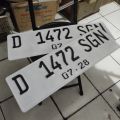 PLAT NOMOR MOBIL PUTIH. 