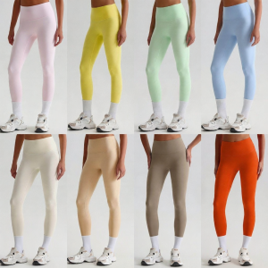 Matte Smooth High Waist Slim Shaping Peach Lifting Yoga Pants