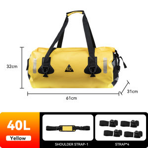 Motorcycle Tail Bag Travel Outdoor Dry Luggage Roll Pack Bag 40/60/80L Motorbike Luggage Backpack Motorcycle Seat Bag Waterproof