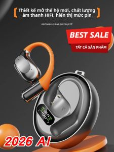 Tai Nghe Phiên Dịch Không Dây AI Dịch Thuật Thời Gian Thực 144 Ngôn Ngữ Tai Nghe Bluetooth Kẹp Tai Dành Cho Du Lịch Toàn Cầu