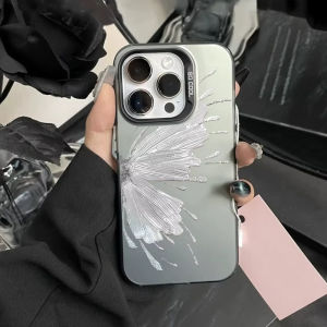 Colorful Butterfly Phone Case for iPhone 17 Pro 17Air 16E 16 15 14 13 12 11 Pro Max Plus Mini Shockproof Hard Protective Cover