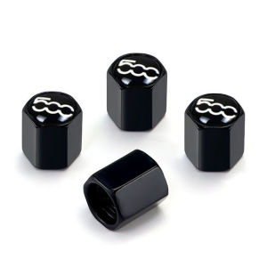 Bộ 4 Nắp Chụp Van Xe Hơi Hợp Kim Nhôm Dành Cho Fiat 500 500x Abarth 500 595 500c 596 - Vỏ Bảo Vệ Van Lốp Xe