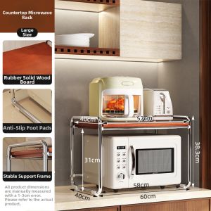Multi-tier Countertop Microwave Oven Rice Cooker Storage Rack