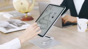 【✅SG Local Seller RICHMENT✅】360 Rotation Aluminum Alloy Adjustable Universal Desktop Holder Foldable Stand Holder Tablet For iPad 4.7-17.1 inch devices Universal Adjustable Desktop Stand Holder For iPad 234 Pro Stand Holder / Foldable Notebook PC Holder