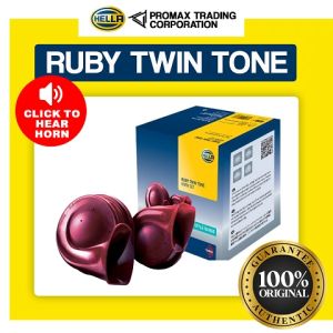 HELLA Ruby Twin Tone Car Motorcycle Horn Set 100% Authentic / Original