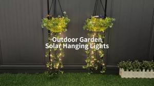 NEWSTYLE | Solar Hanging Lanterns Outdoor Waterproof LED Bulb Retro Solar-Powered Garden Lights Bright Warm Lantern Decor for Patio Porch