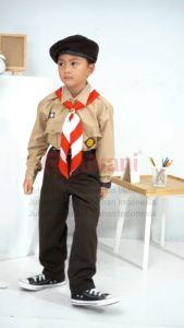 Setelan Baju Pramuka Penggalang Seragam Pramuka Penggalang SD MI Seragam Sekolah Pramuka Putra SD MI Panjang