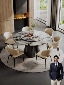 Luxury Marble Round Dining Table