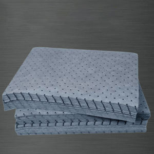 10 Pcs 25x33cm Oil Absorbent Pads Absorbent Mat Grey Oil Spill Mat Liquid Pads Universal Heavy Weight Garage Floor Mat Under Car