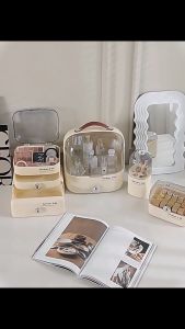 Mainland Rak Kosmetik dengan Laci Anti Debu Tempat Make Up Multifungsi Rak Organizer Skincare HSB837