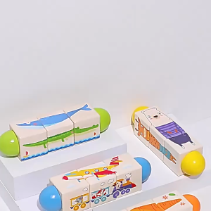 Đồ chơi xếp hình gỗ 3D giúp phát triển trí tuệ cho bé