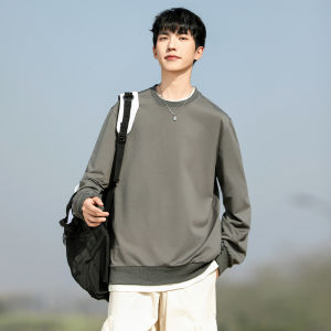 Warrior | New Spring Pure Color Trendy Loose Long Sleeve Mens T-Shirt