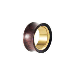 1-2PCS Double Color Red Sandalwood Double Flare Ear Gauges Tunnel Ear Expanders Ear Stretcher Gauges Body Piercing Jewelry 8-25m