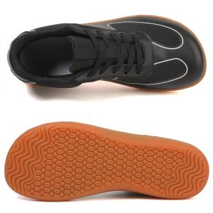 FECHENG Men 4E wide last walking shoes Barefoot shoes mesh breathable suitable for wide foot diabetes foot swelling Elderly walking shoes Large Size 44 45 46