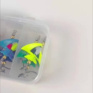 Bộ Mồi Câu Billings 5 Món Mồi Quay Tay Tốc Độ Cao Móc Câu Cá Đen Dụng Cụ Câu Cá Biển Sông Hồ Bãi Biển