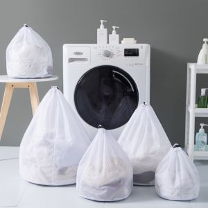 Thickened drawstring laundry bag mesh bag wash bag household washing machine bag fine mesh underwear bra