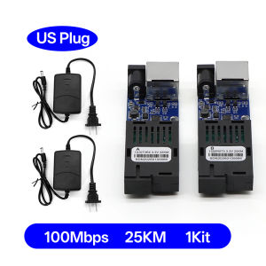 BIDI Single Fiber Media Converter PCB Module 1F1E SC to RJ45 Gigabit 100Mbps Bare Board For Security IP Camera Network Extension