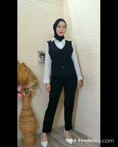 Vest Rompi Desain Formal: Model Tali Belakang