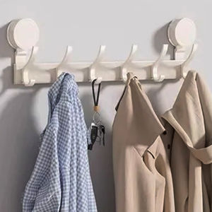 No Need To Drill Suction Cup Rear door hook non-perforated bathroom shelf hook entrance door hanger storage kitchen hook