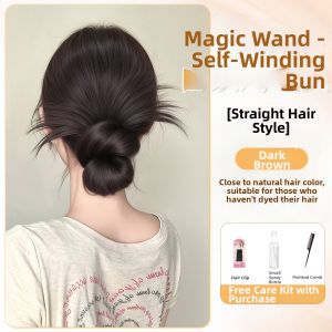TIANZHEN | Self-tying Low Bun Wig Circle Hair Accessory