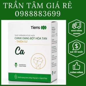 Canxi Tiens thiên sư 1 hộp 10 gói. bột canxi hòa tan giúp bổ sung canxi.