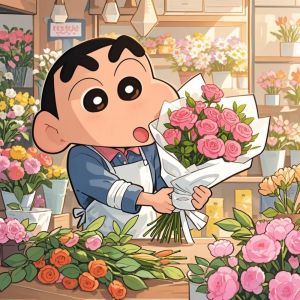Bandai | DIY Crayon Shin Chan Daily Cartoon Collage Anime Art Style Diamond Painting Mosaic Handmade Art Exquisite Home Decoration