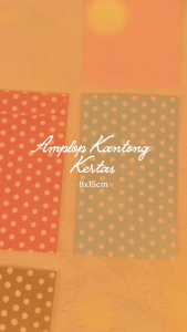 ( 10 Pcs ) Amplop Kraft Polkadot Warna | Kantong Kertas Flat| Amplop Lebaran Imlek Angpao | Amplop Souvenir Fancy Flat Packing Online Shop