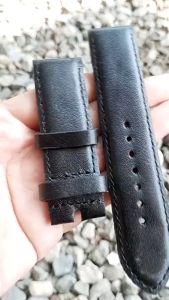 Tali Jam Tangan Kulit Sapi Asli Pullup Warna Hitam 30823 Bergaransi
