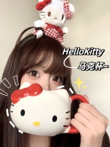 Hellokitty Good-looking Ceramic Mug Female Creative Cute Cup Birthday Gift 2024 New Arrival with Handle